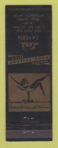 Matchbook Cover - Lee's Tavern Muskegon MI girlie