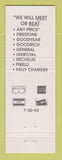 Matchbook Cover - B&R Wholesale Tire Youngstown OH
