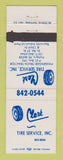 Matchbook Cover - Clark Tire Service Fishers IN