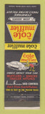 Matchbook Cover - Cole Muffler