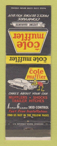 Matchbook Cover - Cole Muffler
