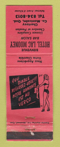 Matchbook Cover - Hotel Lac Mooney Montcalm QC girlie WORN
