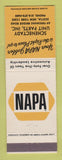 Matchbook Cover - NAPA Auto Parts Schenectady Unit Parts Scotia NY