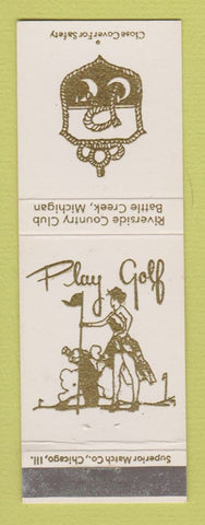 Matchbook Cover - Riverside Country Club Battle Creek MI girlie