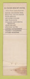 Matchbook Cover - El Padre Resort Hotel Port Isabel TX girlie WEAR