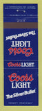 Matchbook Cover - Coors Light Beer Silver Bullet