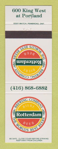 Matchbook Cover - Rotterdam Beer