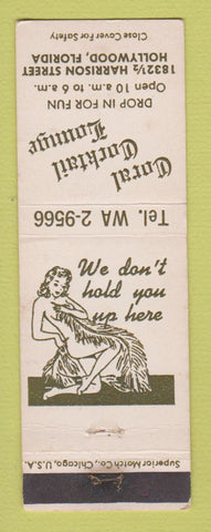Matchbook Cover - Coral Cocktail Lounge Hollywood FL girlie WEAR