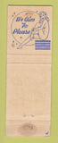 Matchbook Cover - Coral Cocktail Lounge Hollywood FL girlie WEAR