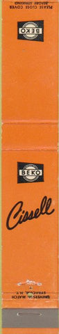 Matchbook Cover - Beko Cissell Lamson Absauganlagen 10 Strike