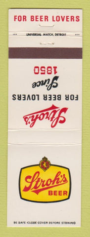Matchbook Cover - Stroh's Beer
