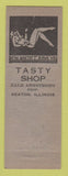 Matchbook Cover - Tasty Shop Meats Seaton IL girlie back