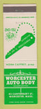 Matchbook Cover - Worcester Auto Body MA