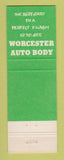 Matchbook Cover - Worcester Auto Body MA