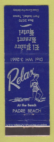Matchbook Cover - El Padre Resort Hotel Port Isabel TX girlie WEAR