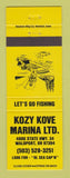 Matchbook Cover - Kozy Kove Marina Waldport OR