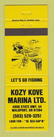 Matchbook Cover - Kozy Kove Marina Waldport OR