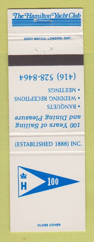 Matchbook Cover - Hamilton Yacht Club ON