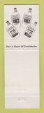 Matchbook Cover - Kendall oil gas Oakes Auto Parts Meridean MS