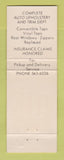 Matchbook Cover - Van Born Auto Supply Glass Dearborn Heights MI