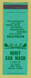 Matchbook Cover - Minit Car Wash Oak Park IL