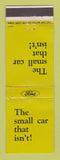 Matchbook Cover - Ford Cars South Africa WEAR