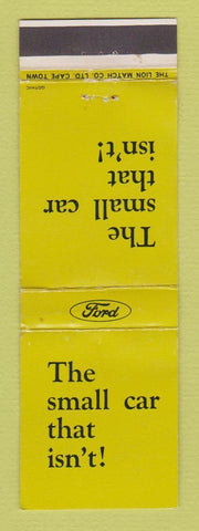 Matchbook Cover - Ford Cars South Africa WEAR