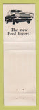 Matchbook Cover - Ford Cars South Africa WEAR