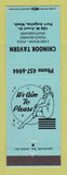 Matchbook Cover - Chinook Tavern billiards cards Port Angeles WA girlie