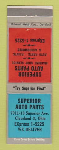 Matchbook Cover - Superior Auto Parts Cleveland OH