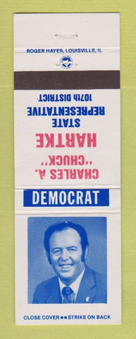 Matchbook Cover - Charles Hartke State Rep Election