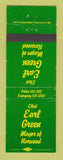 Matchbook Cover - Earl Green Mayor Norwood Election WEAR