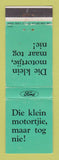 Matchbook Cover - Ford South Africa Escort WEAR