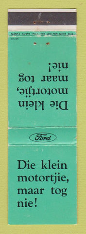 Matchbook Cover - Ford South Africa Escort WEAR
