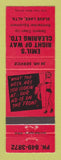 Matchbook Cover - Emil's Right of Way Clearing Slave Lake AB girlie
