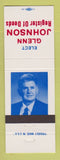 Matchbook Cover - Glenn Johnson Register of Deeds