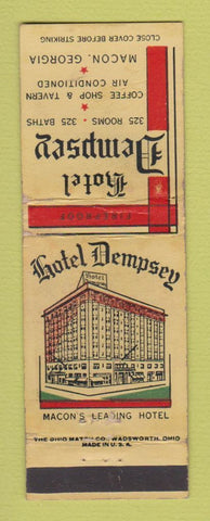 Matchbook Cover - Hotel Dempsey Macon GA WEAR