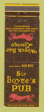 Matchbook Cover - Sir Boyce's Pub Washington DC