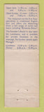 Matchbook Cover - Samuel Whitbread Leicester UK England WEAR