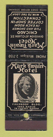 Matchbook Cover - Mark Twain Hotel Chicago IL