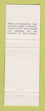 Matchbook Cover - The Pines Digby NS
