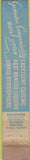 Matchbook Cover - London Har Detroit MI WEAR 10 Strike