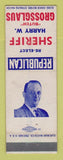 Matchbook Cover - Harry Grossglaus Sheriff Election Stark County