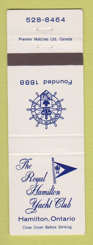 Matchbook Cover - Royal Hamilton Yacht Club ON