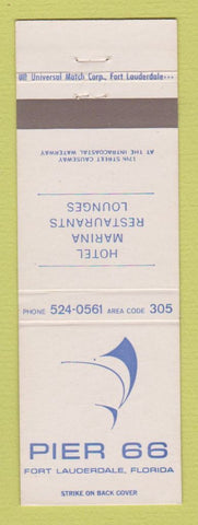 Matchbook Cover - Pier 66 Fort Lauderdale FL hotel marina