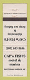 Matchbook Cover - Cap'n Fish's Motel Marina Boothbay Harbor ME WEAR