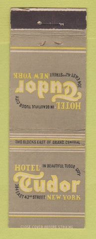 Matchbook Cover - Hotel Tudor New York City WEAR