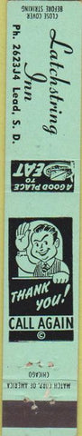 Matchbook Cover - Latchstring Inn Lead SD 10 Strike