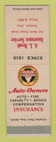 Matchbook Cover - AL Brodt Insurance Fairborn OH