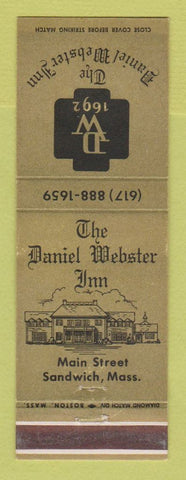 Matchbook Cover - Daniel Webster Inn Sandwich MA